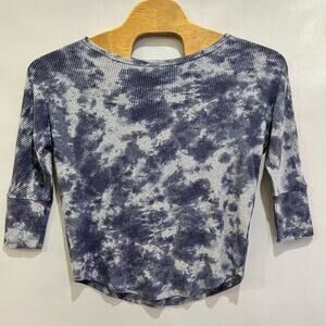 MARKET AND SPRUCE WOMENS SIZE‎ SMALL CORINNA RIBBED DOLMAN KNIT TOP NAVY